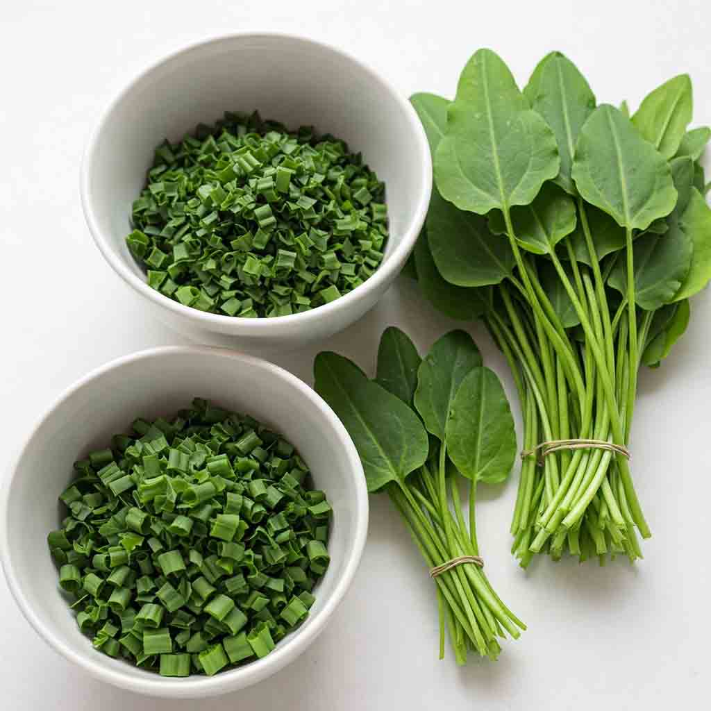 Dock Sorrel Leaves - Chopped - 250gms