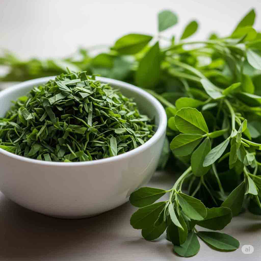 Fenugreek Leaves (Small) - Chopped - 1kg