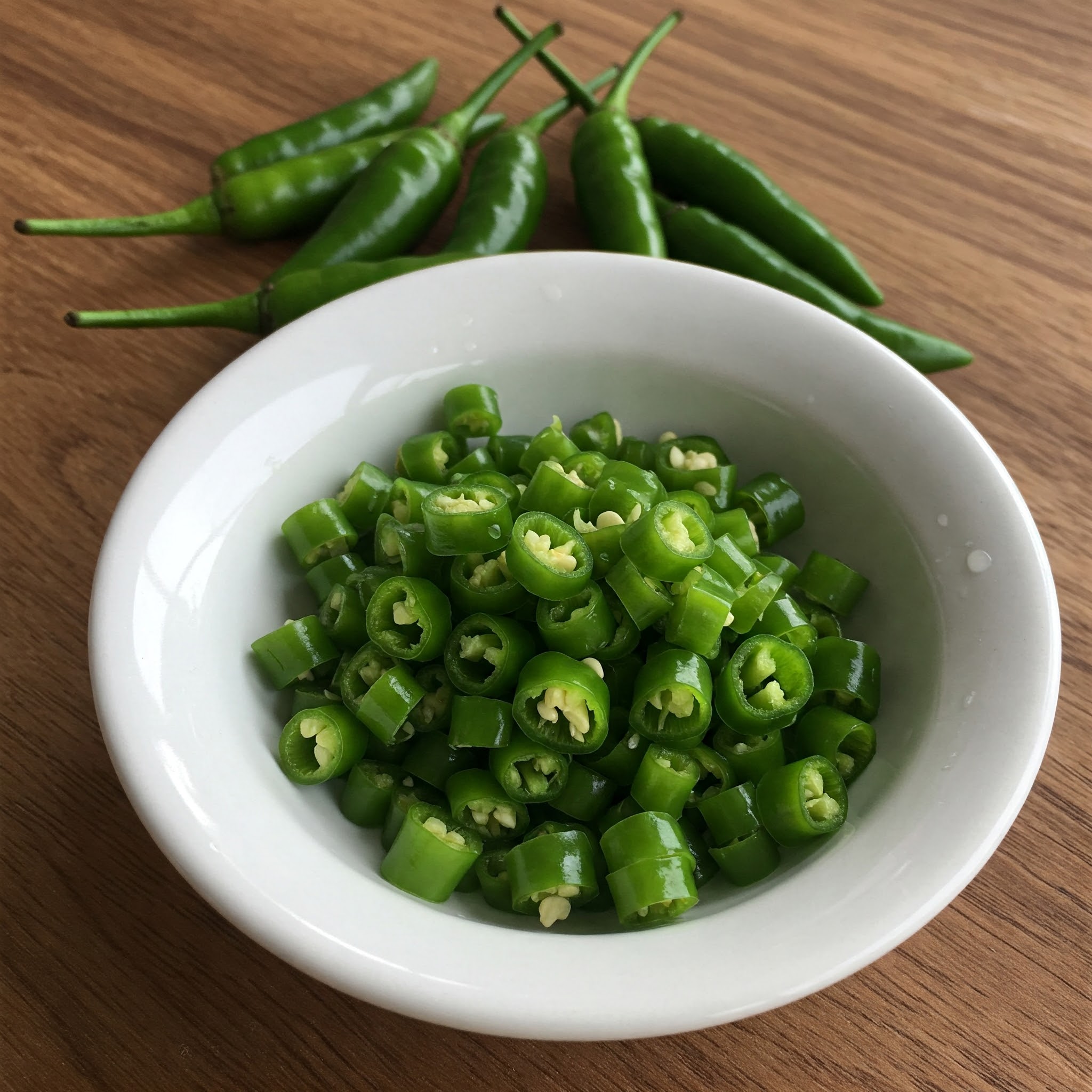 Green Chillies - Chopped - 250gms
