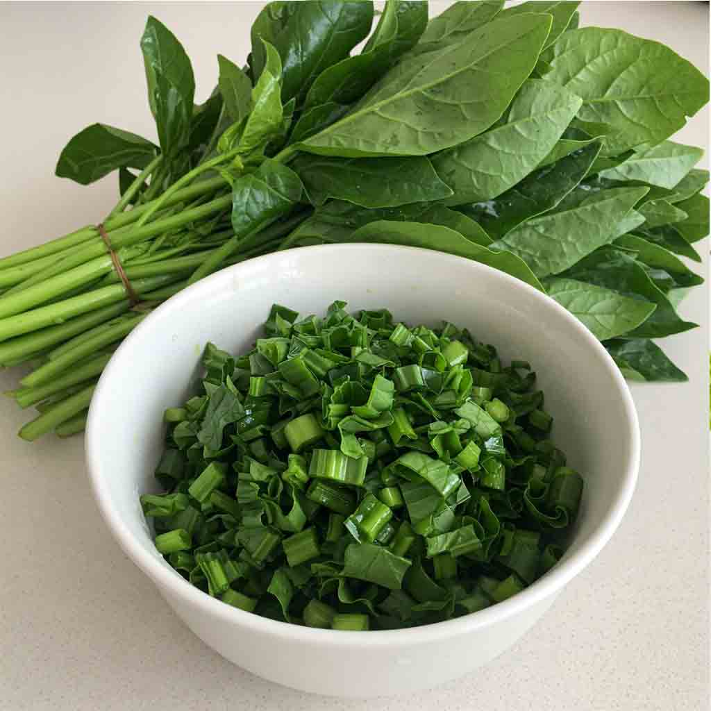 Malabar Spinach - Chopped - 1kg