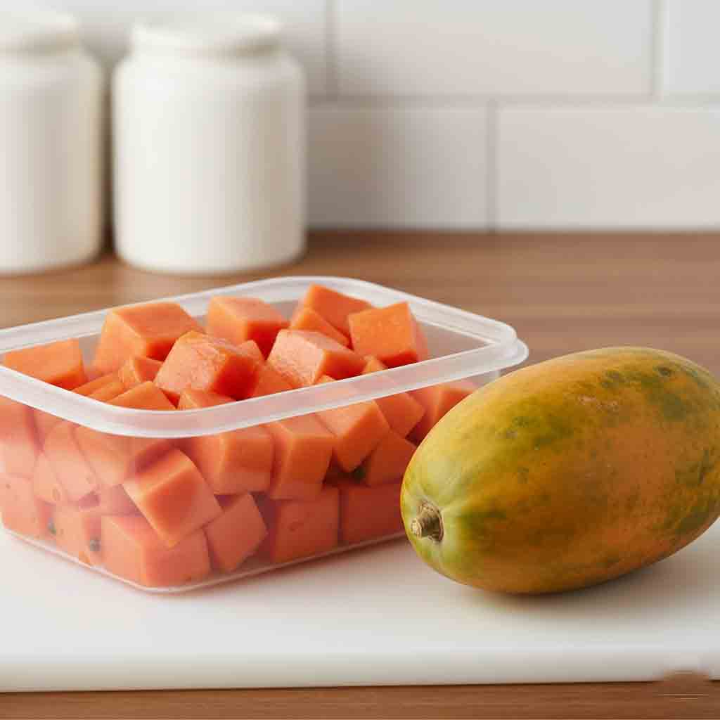 Papaya - Chopped - 450gms