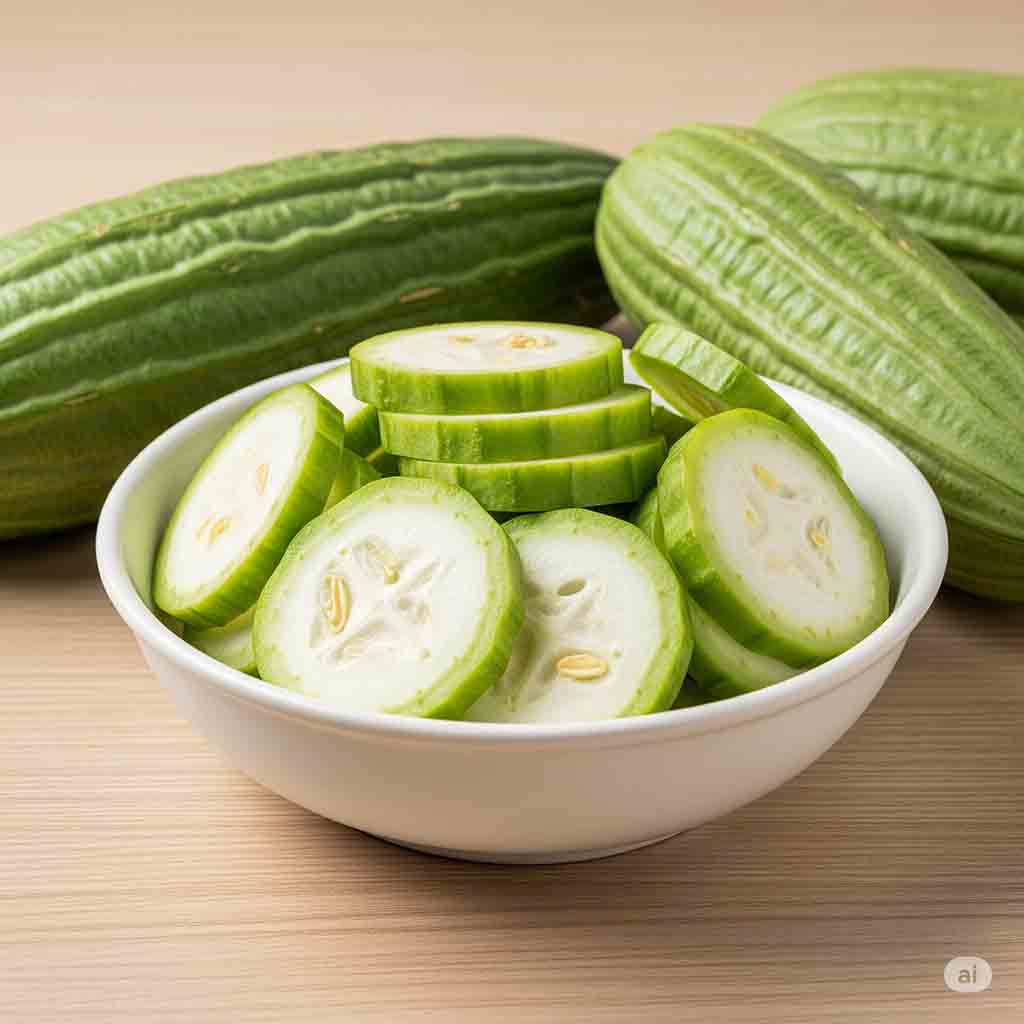 Ridge Gourd - Sliced - 250gms