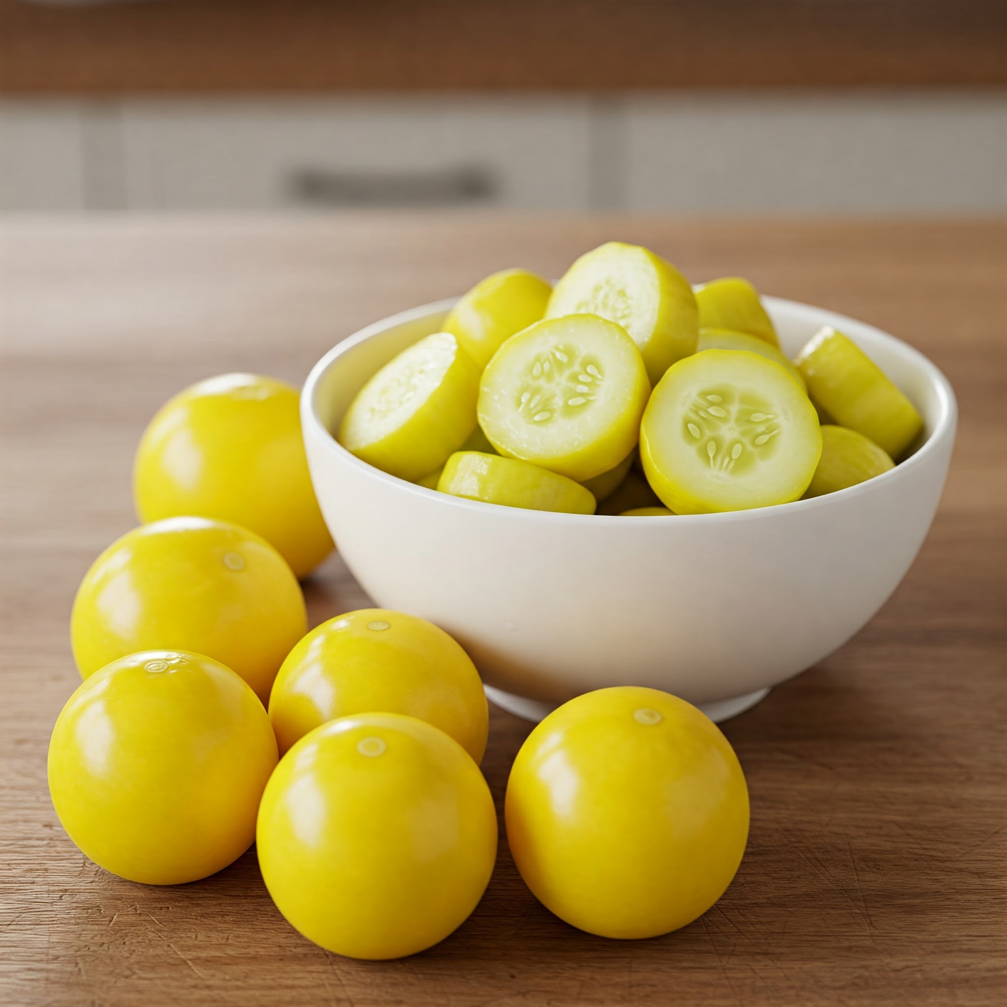 Round Yellow Cucumber - Regular Cut - 250gms