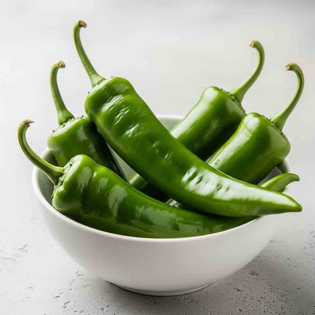 Indian Big Green Chilies - Uncut - 1kg