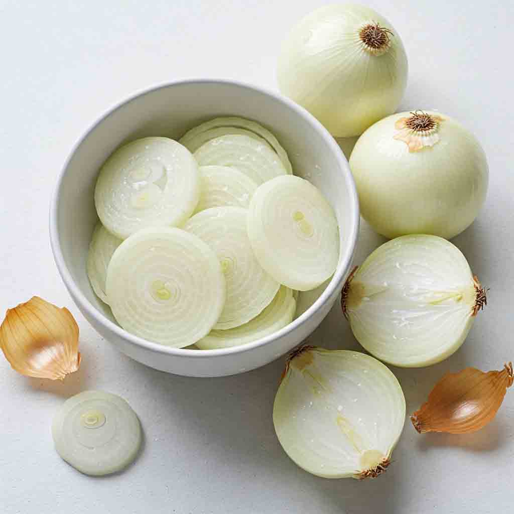 White Onions - Sliced - 250gms