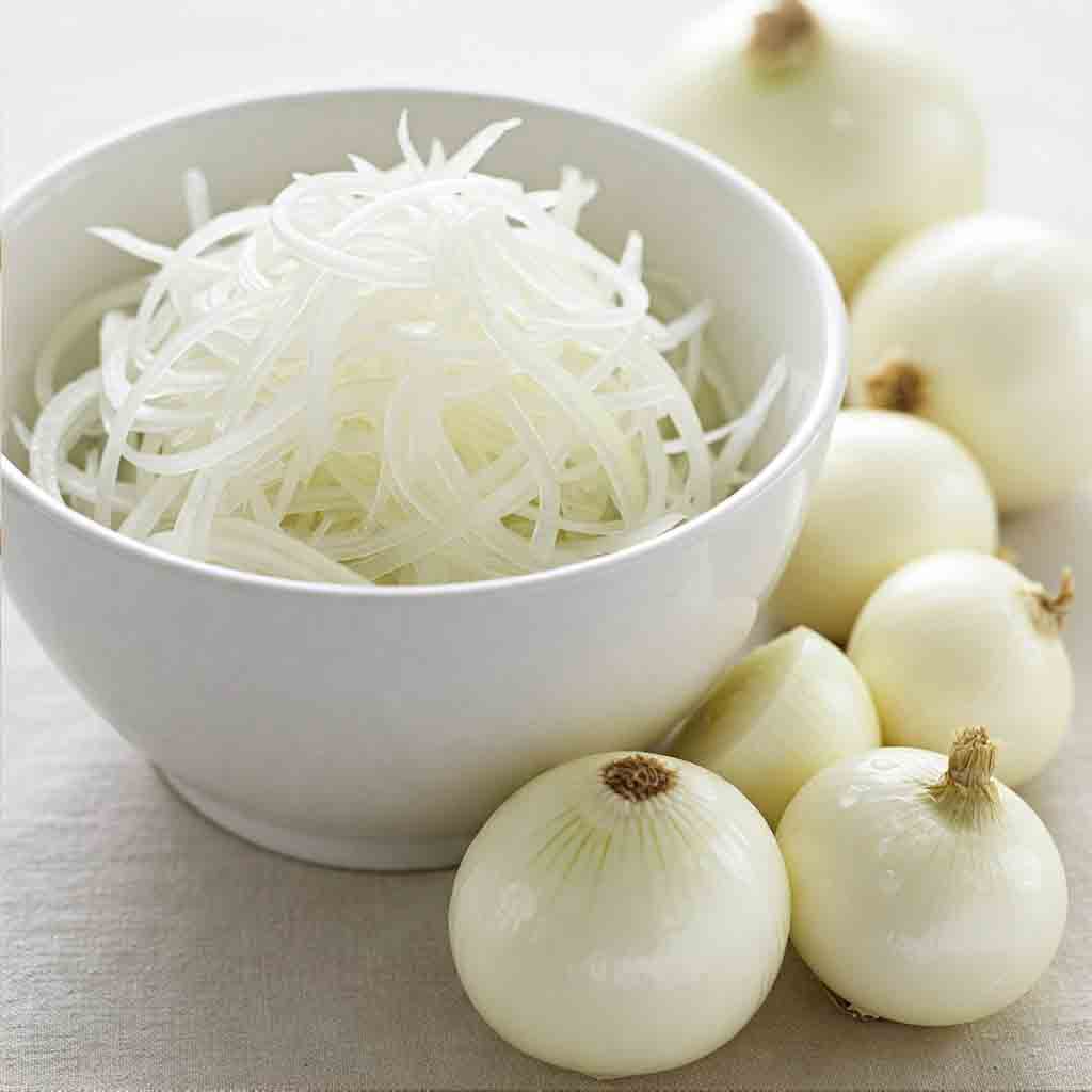 White Onions - Julienne Cut - 1kg