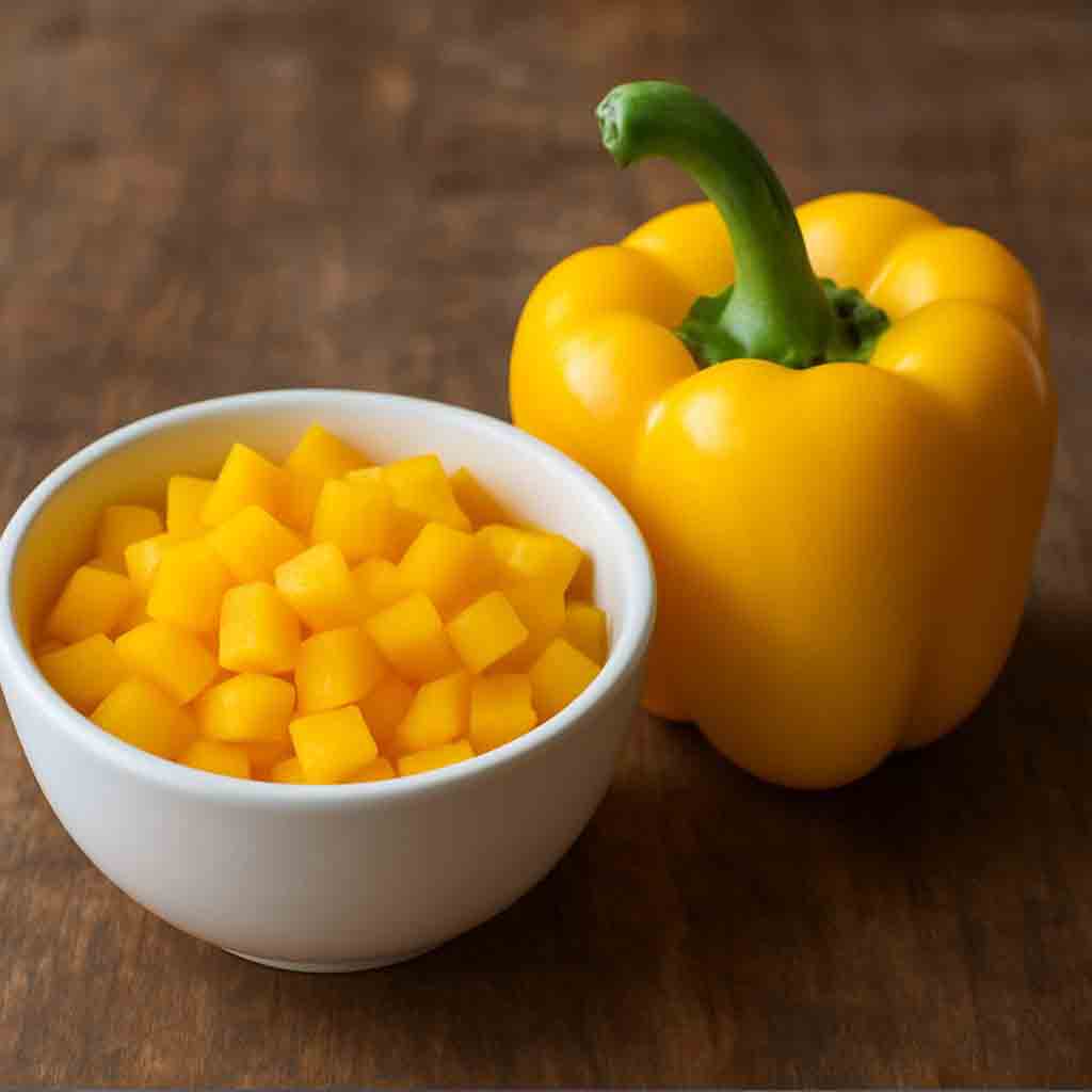 Bell Pepper Yellow - Chopped - 250gms